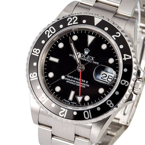 rolex gmt black bezel.